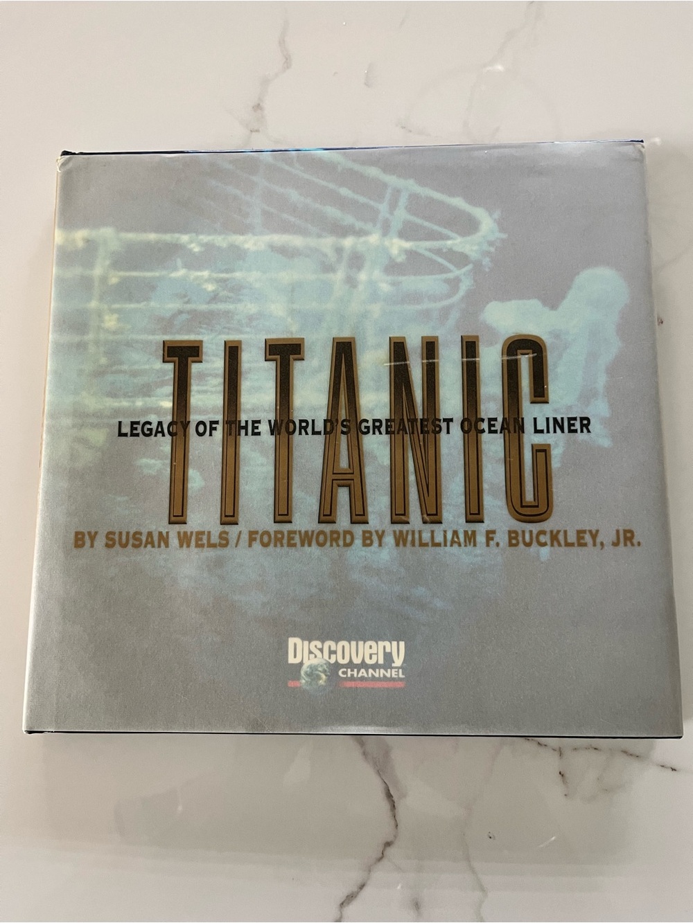 Titanic Hardcover Book with Discovery Channel Branding - Blue Gray Cover